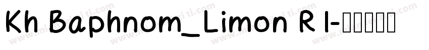 Kh Baphnom_Limon R1字体转换